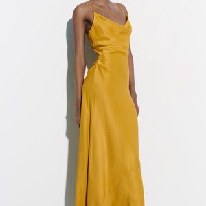 Zara limited edition celeb style satin prom dress
